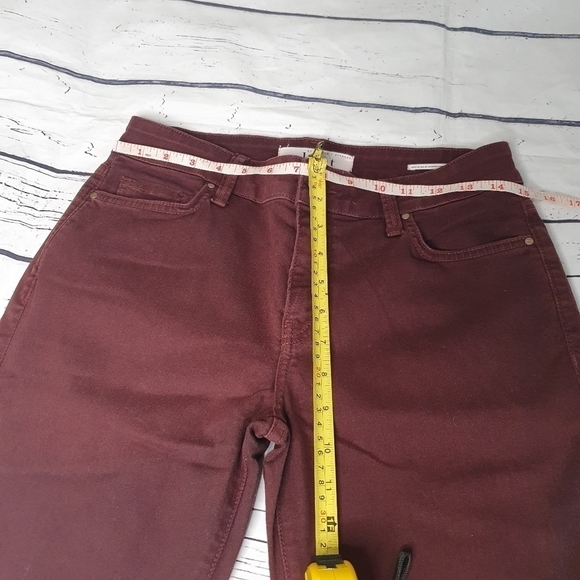 Velvet by Graham & Spencer Burgundy Pant Size 27 - Picture 4 of 7